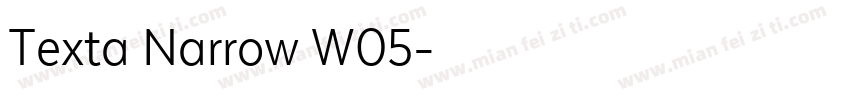 Texta Narrow W05字体转换